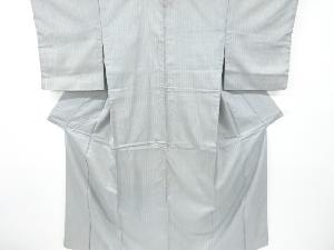 アンティーク　縞模様本場大島紬着物（染）